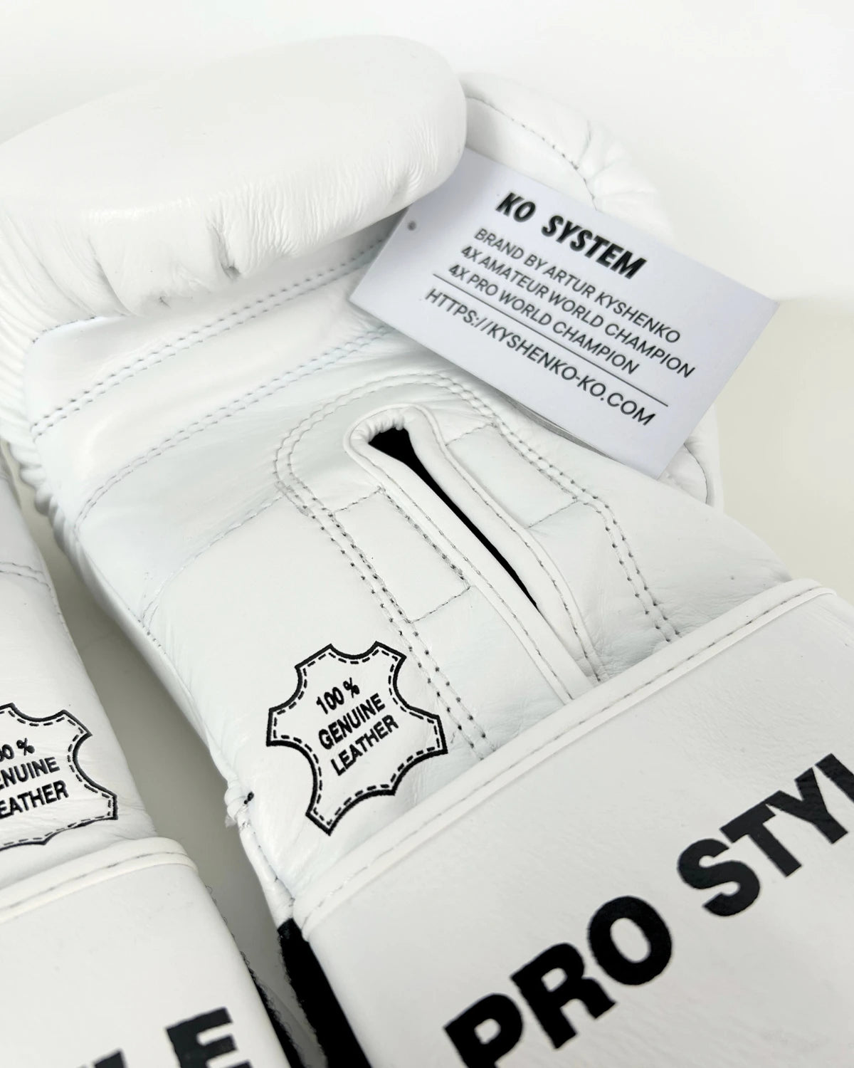 Guantes de boxeo KO System Pro Style Blanco