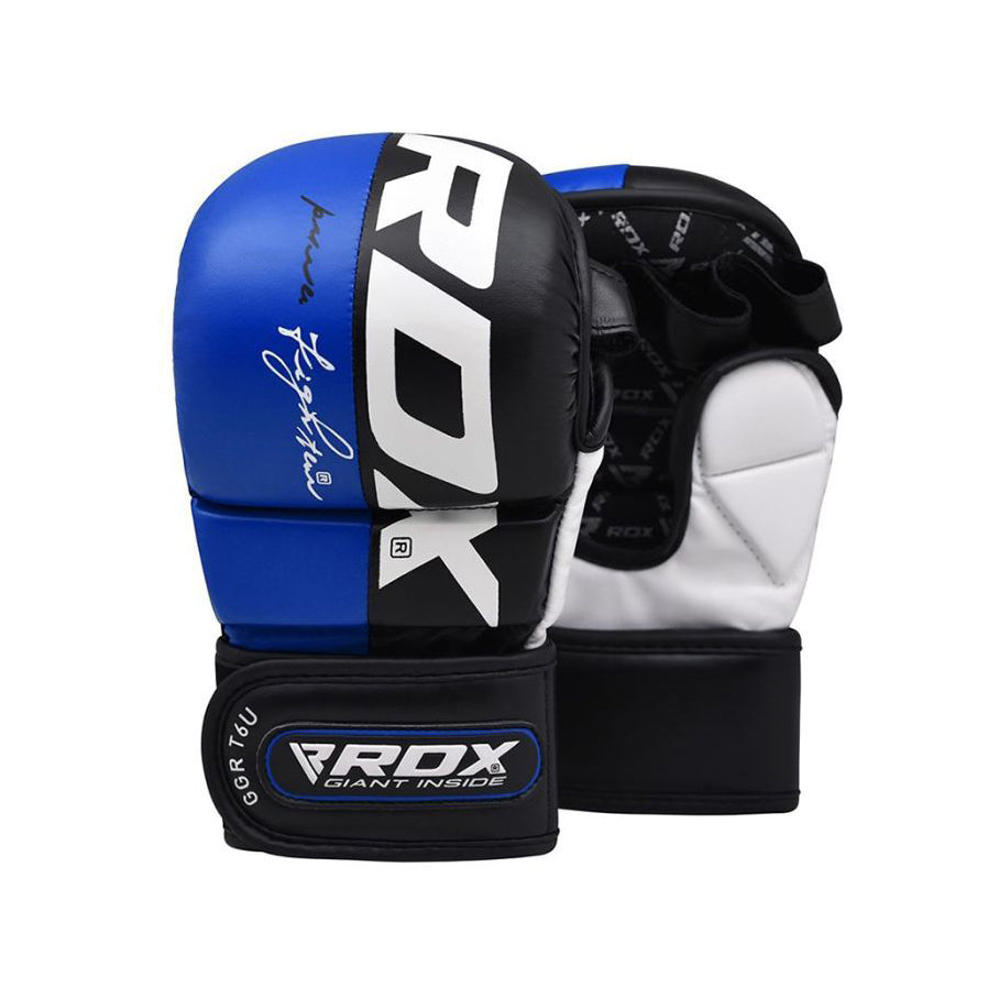 Guantillas de MMA RDX T6 azul de 7oz