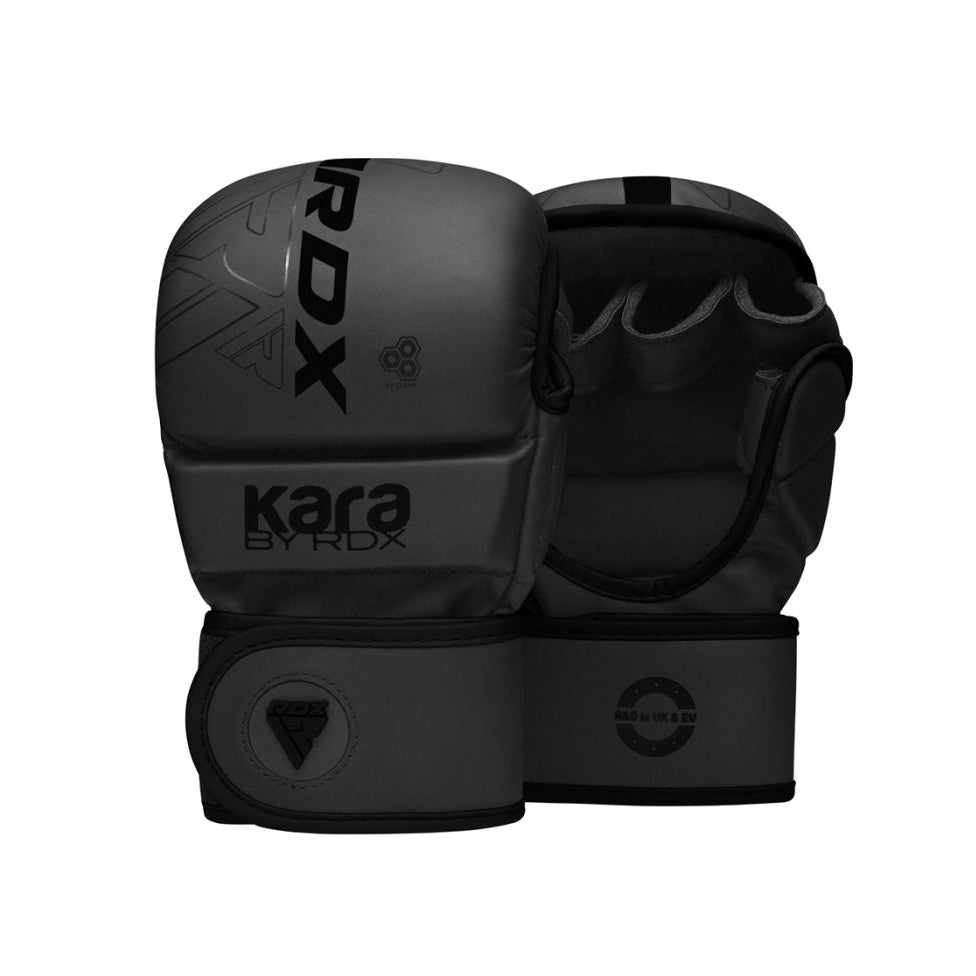 Guantillas de MMA RDX F6 Kara negro matte 7oz