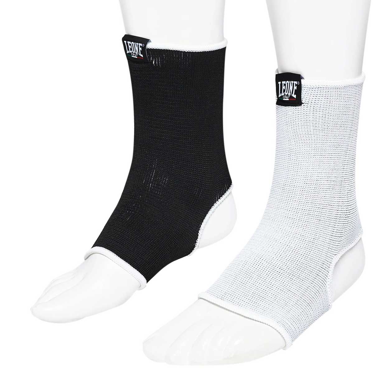 Tobilleras reversibles Leone blanco y negro