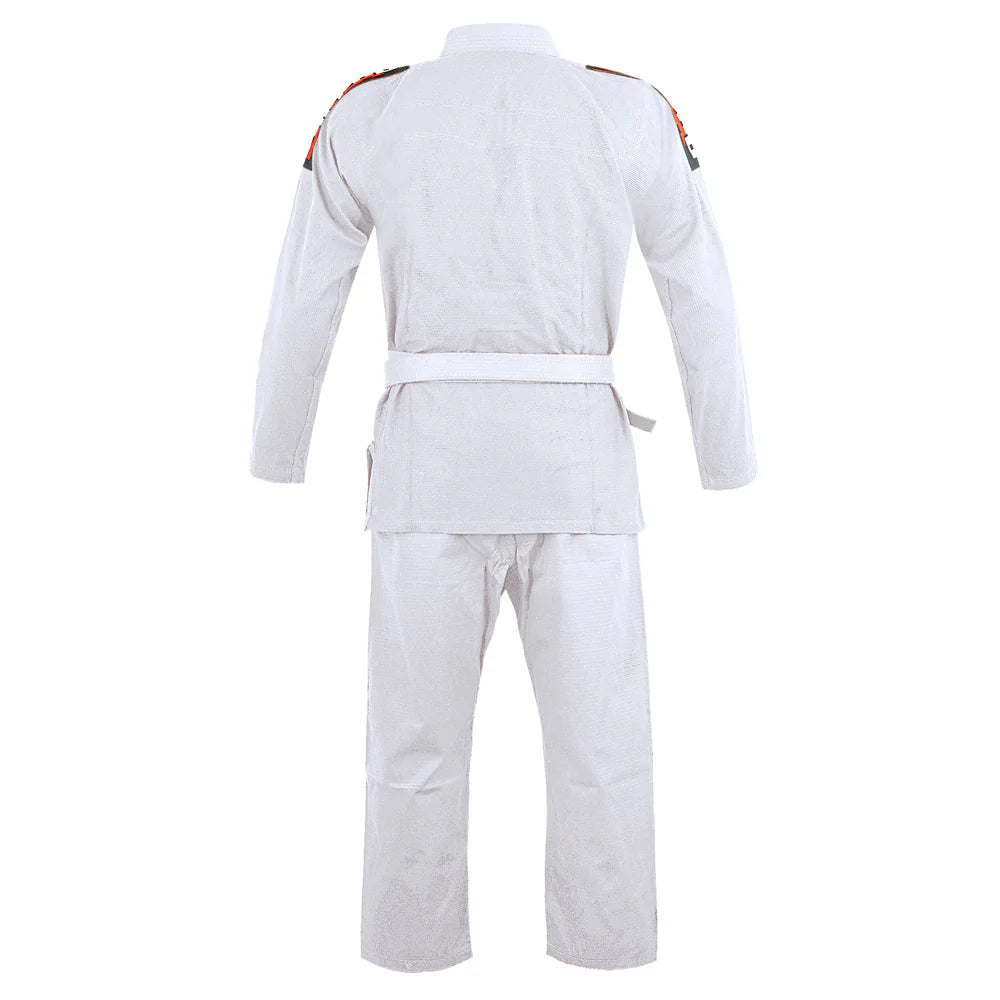 Kimono de BJJ Buddha Infinity Blanco con cinturón blanco (K2)