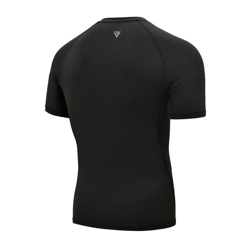 Camiseta de compresión manga corta RDX T15 Negro