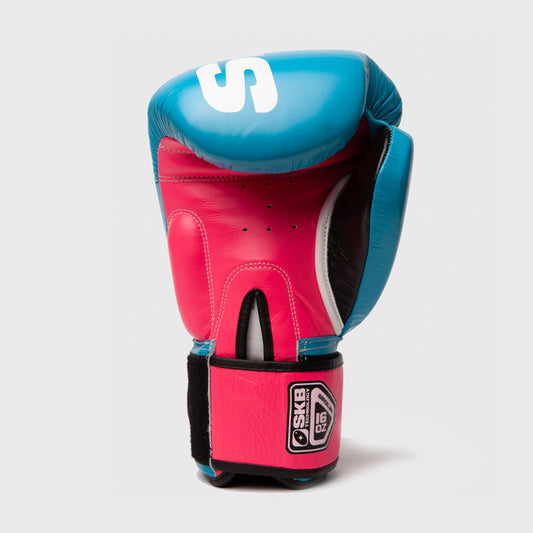Guantes de boxeo Shark Polaris Rosa y Azul Fluo