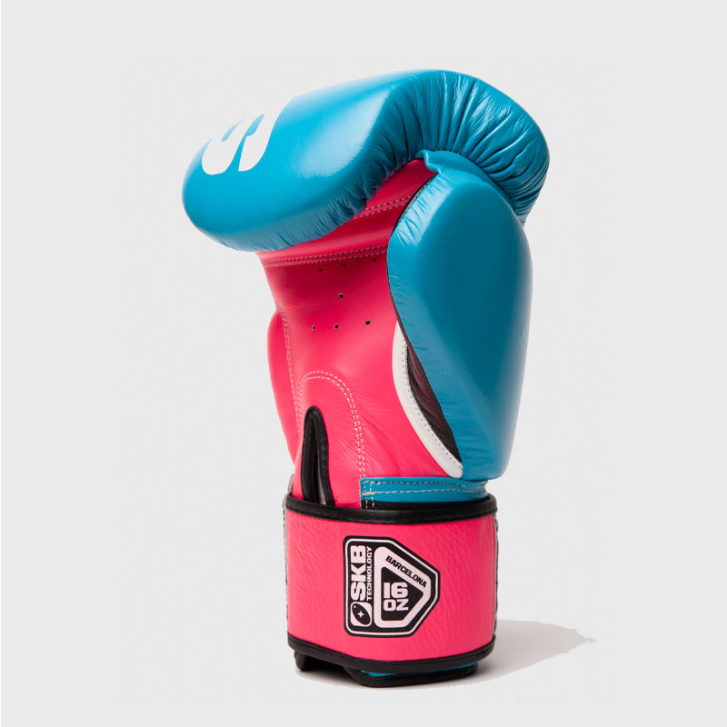 Guantes de boxeo Shark Polaris Rosa y Azul Fluo