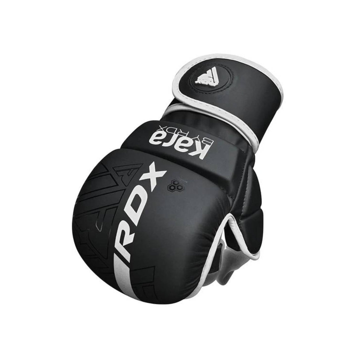 Guantillas de MMA RDX F6 negro matte y blanco 7 oz