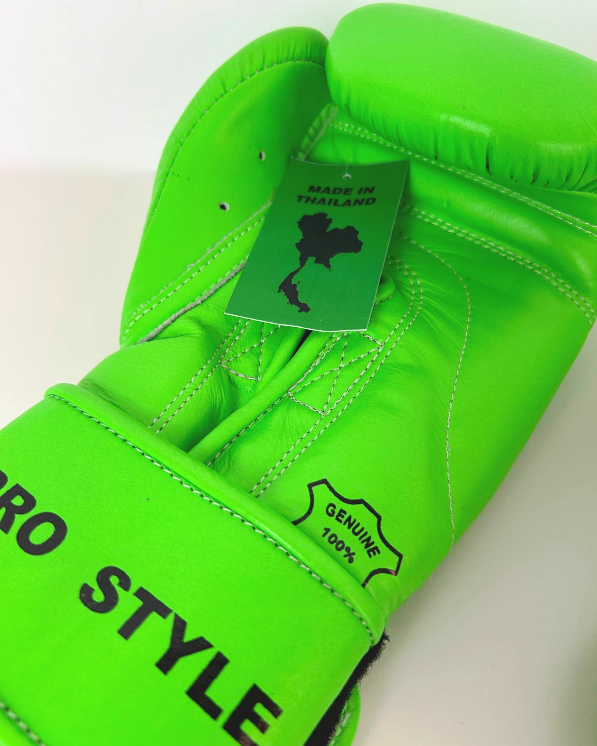 Guantes de boxeo KO System Pro Style Verde Fluo