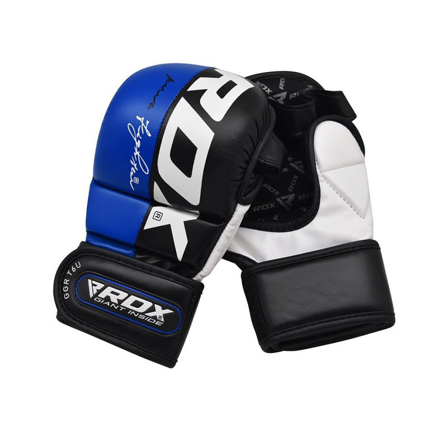 Guantillas de MMA RDX T6 azul de 7oz