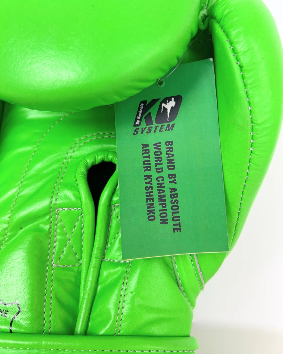 Guantes de boxeo KO System Pro Style Verde Fluo