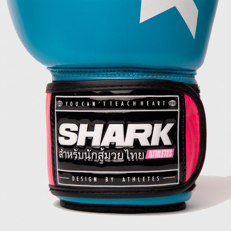 Guantes de boxeo Shark Polaris Rosa y Azul Fluo