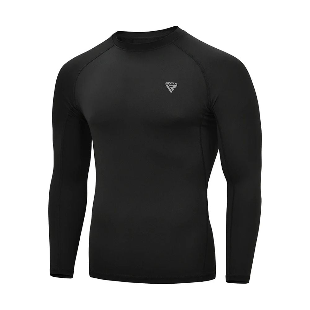 Camiseta de compresión manga larga RDX T15 Negro