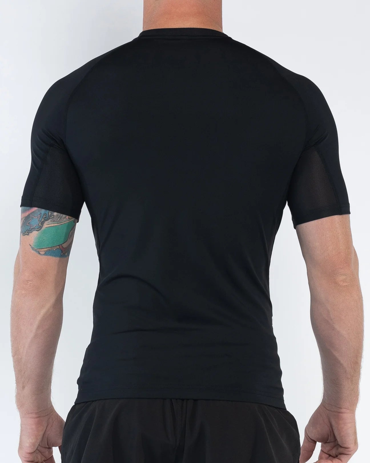 Camiseta de compresión manga corta Engage Negro