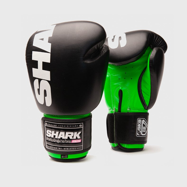 Guantes de boxeo Shark Polaris Negro y Verde Fluo