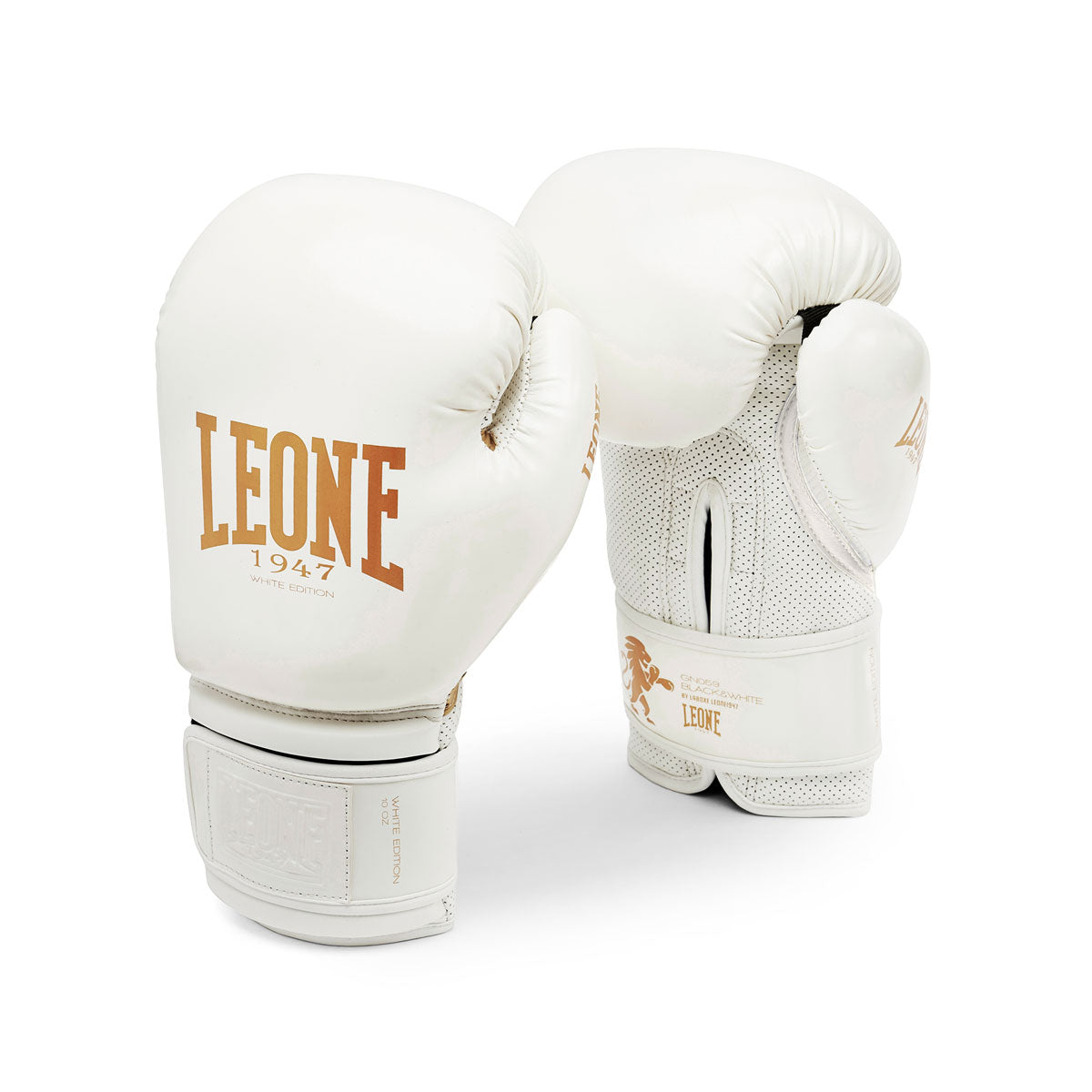 Guantes de boxeo Leone White & Gold