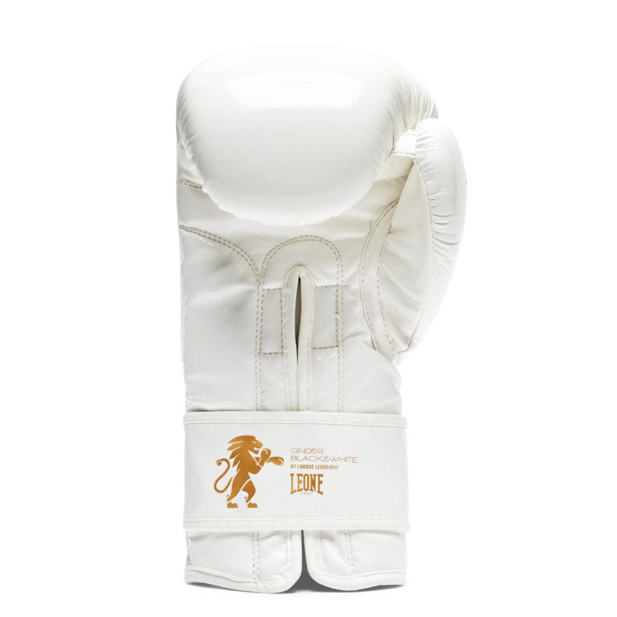 Guantes de boxeo Leone White & Gold