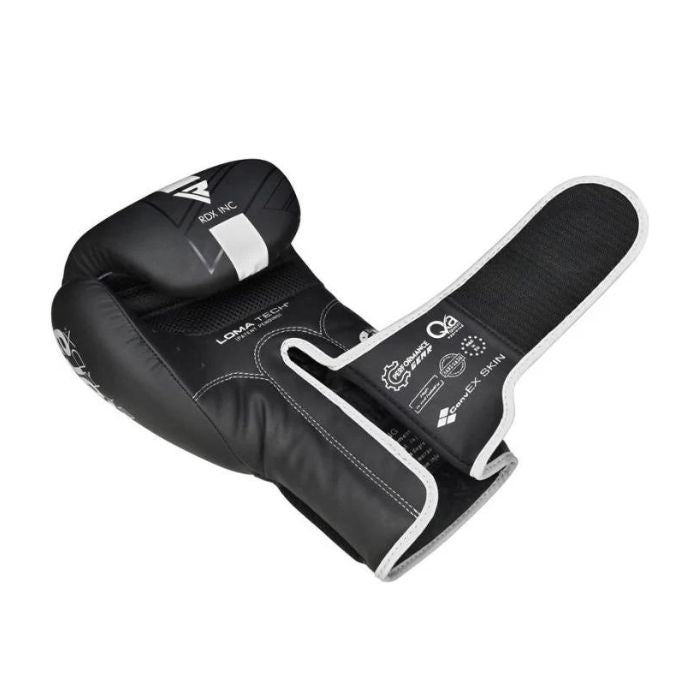 Guantes de boxeo RDX Kara F6 Negro y Blanco
