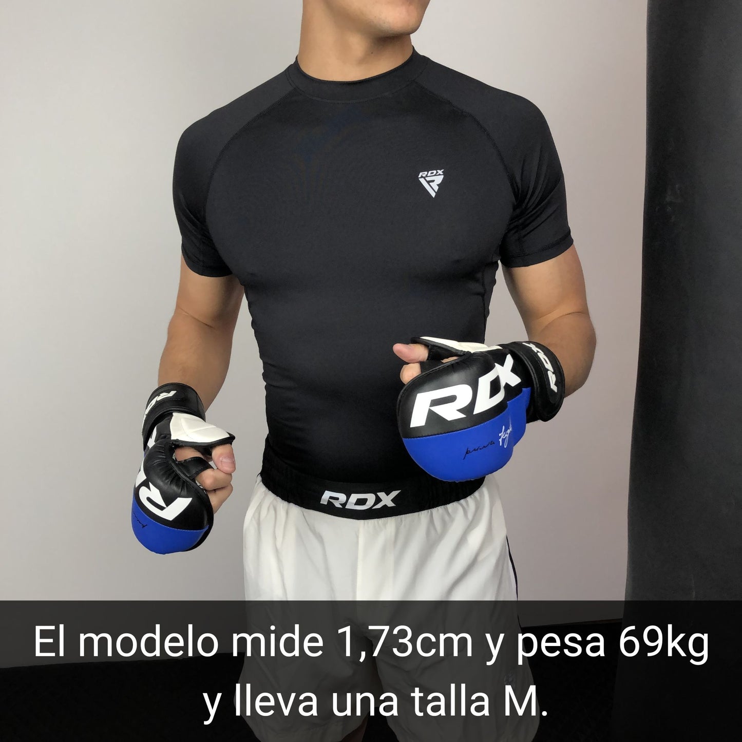 Camiseta de compresión manga corta RDX T15 Negro