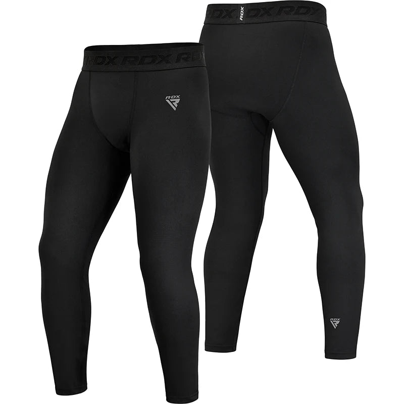 Pantalón largo de compresión para hombre RDX T15 Negro