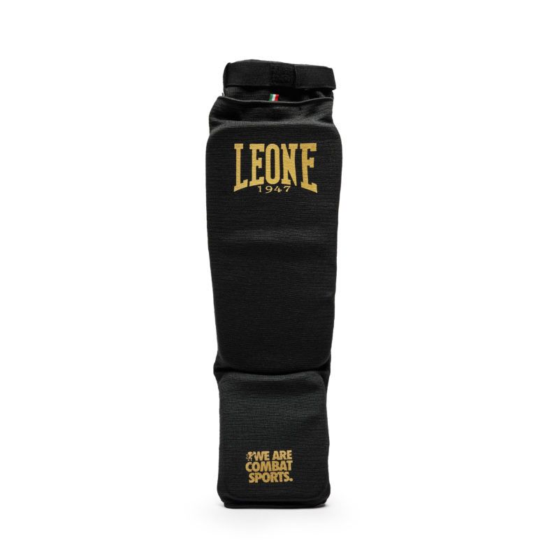 Espinilleras Tubulares Leone “DNA” Color Negro (K2)