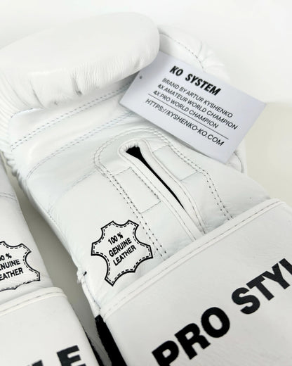 Guantes de boxeo KO System Pro Style Blanco