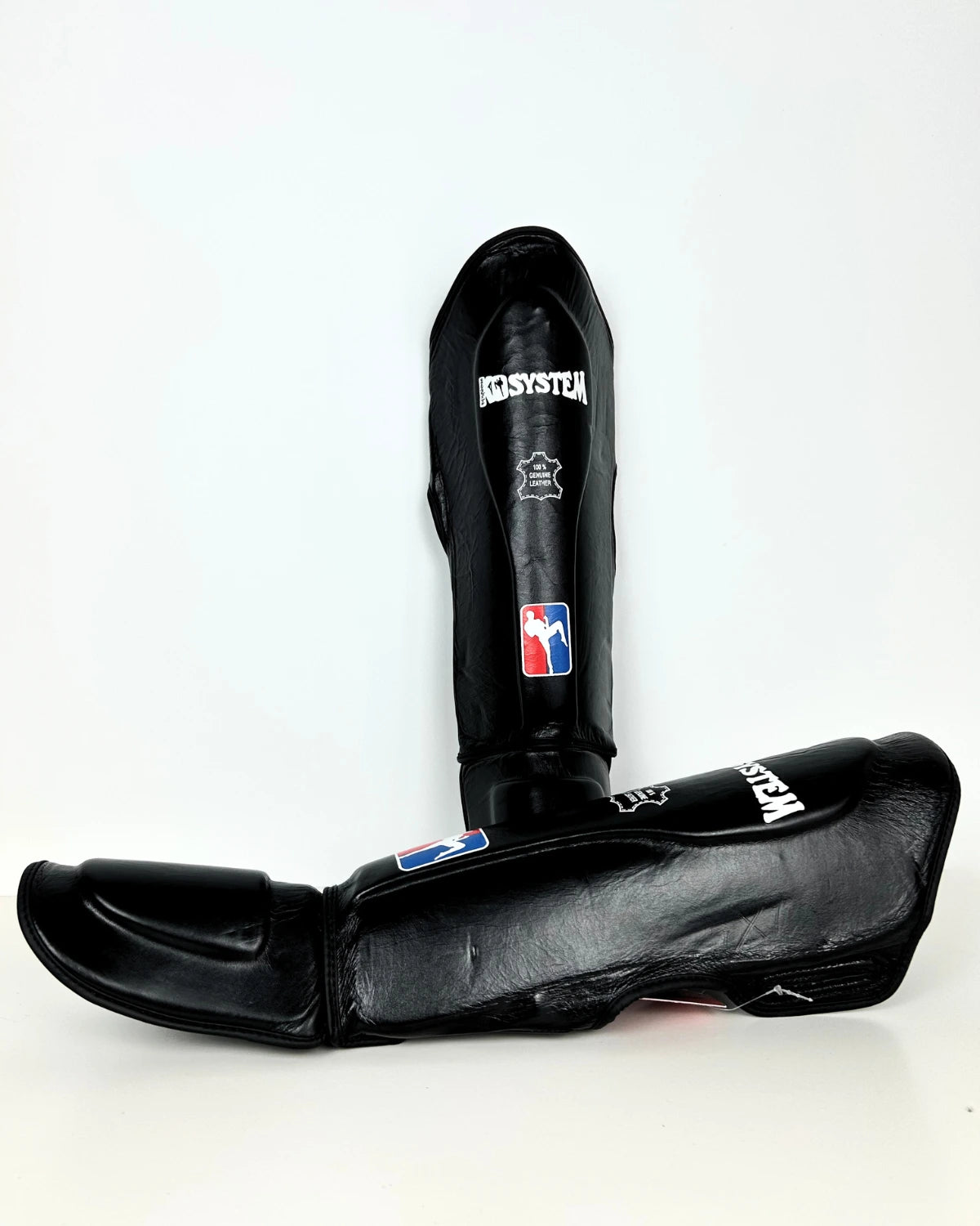 Espinilleras KO System Leather Negro