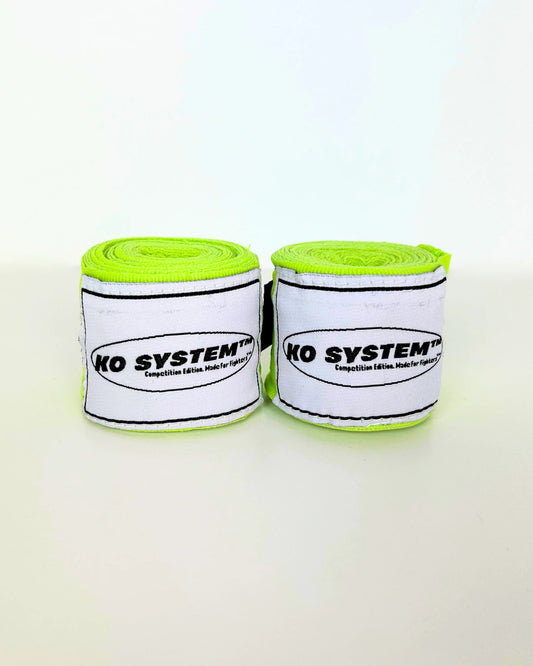 Vendas de boxeo KO System Amarillo Fluo