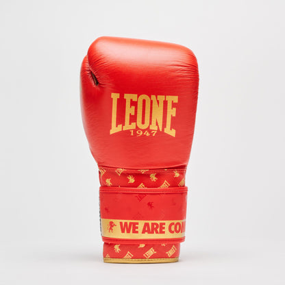 Guantes de boxeo Leone DNA rojo