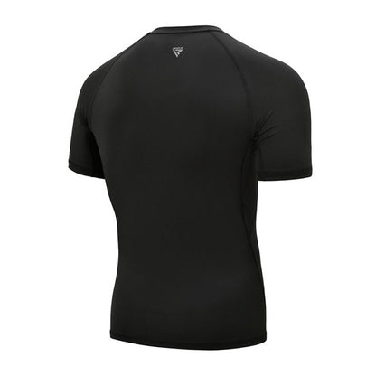 Camiseta de compresión manga corta RDX T15 Negro