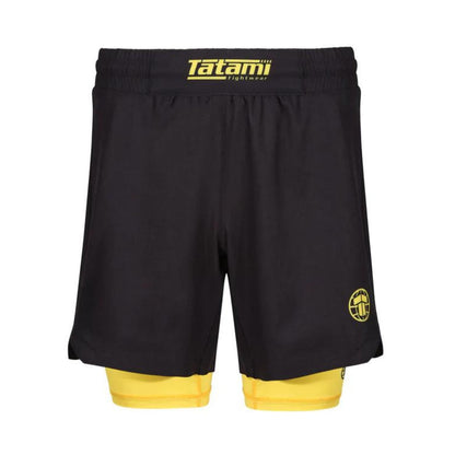 Tatami Pantalón corto Dual Layer Amarillo