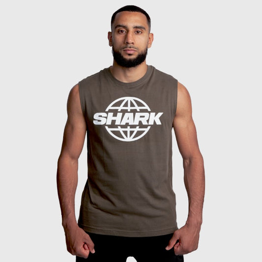 Camiseta sin mangas Shark Sparring Kaki
