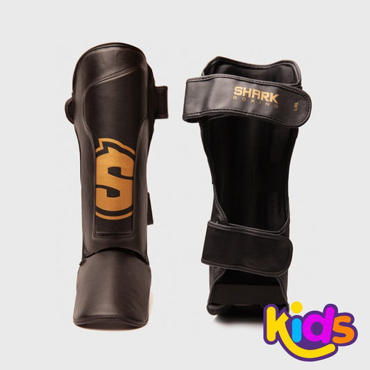Espinilleras para niños SKF 3.0 Negro/Oro (K2)