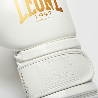 Guantes de boxeo Leone White & Gold