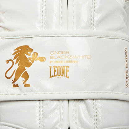 Guantes de boxeo Leone White & Gold