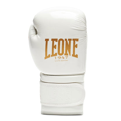 Guantes de boxeo Leone White & Gold