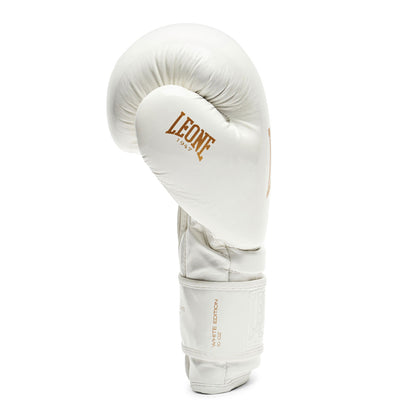 Guantes de boxeo Leone White & Gold