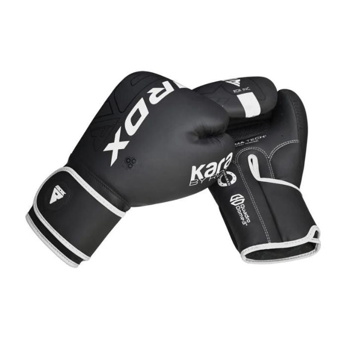 Guantes de boxeo RDX Kara F6 Negro y Blanco