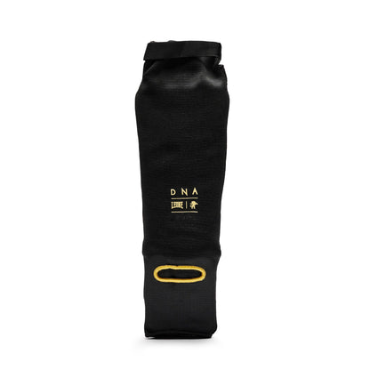 Espinilleras Tubulares Leone “DNA” Color Negro (K2)